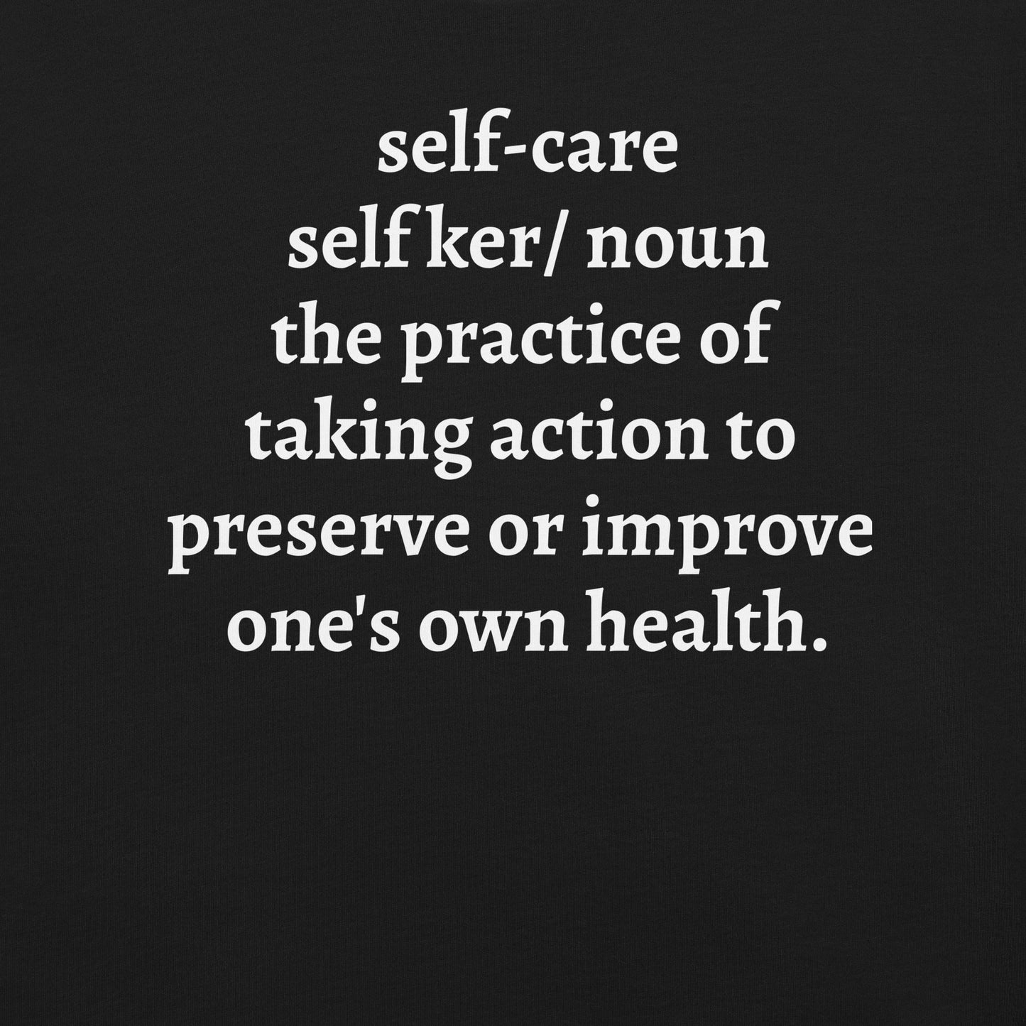 SELF CARE BLK